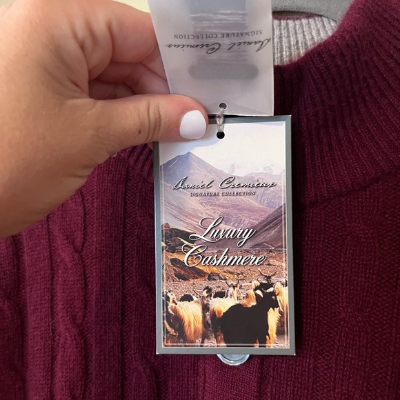 Daniel Cremieux 100% Cashmere Cable knit Sweater New - Picture 4 of 11